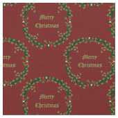 Gotische Kerstkrans Custom Patterned Stof (Close Up)