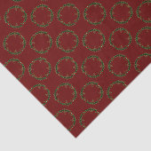 Gotische kerstkrans met patroon tissuepapier (Detail)