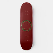 Gotische Kerstkrans Persoonlijk Skateboard (Voorkant)