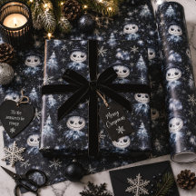 Gotische Kerstmis Griezelfiguur Sneeuwman