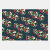 Gotische Kerstmis schedel inpakpapier Vel (Voorkant 2)