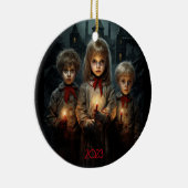 Gotische Kerstmis Verleden Keramisch Ornament (Rechts)