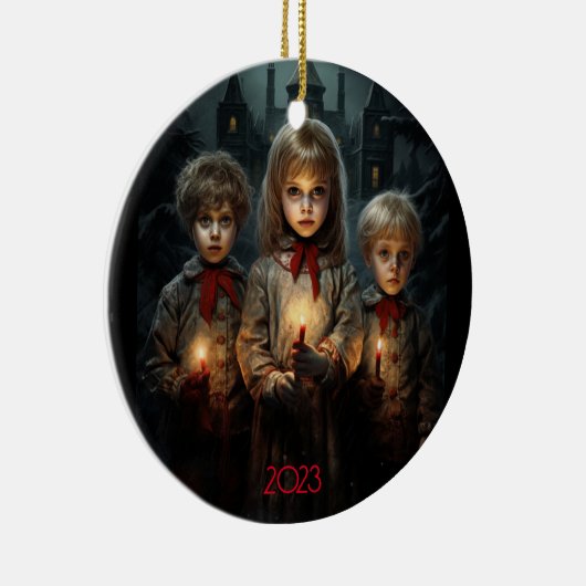 Gotische Kerstmis Verleden Keramisch Ornament (Rechts)