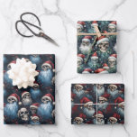 Gotische Kerstschedels in Santa Hats Gothmas Inpakpapier Vel<br><div class="desc">Gothic Christmas Skulls in Santa Hats Wrapping Paper - Dark Side Selection Oproep alle Gothic ghoul-loving Kerstliefhebbers! Duik in de donkere kant van het vakantieseizoen met onze Gotische kerstschedels in Santa Hats Wrapping Paper. Kies uit drie verschillende design in deze donkere zijselectie. Geef je dierbaren in inpakpapier dat perfect uw...</div>