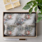 Gotische Kerstschedels Rode Kerstman Hoeden Vakant Tissuepapier (Geschenk)