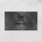 Gotische  kinderwagen Baby shower Luier Raffle Visitekaartje (Voorkant)