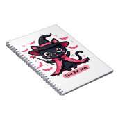 Gotische kitten in roze - lief, maar betoverd Over Notitieboek (Rechterzijde)