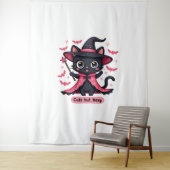 Gotische kitten in roze - lief, maar betoverd Over Wandkleed (In situ)