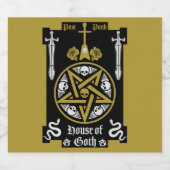 Gotische kleding en Accessoires Bier Etiket (Enkel label)