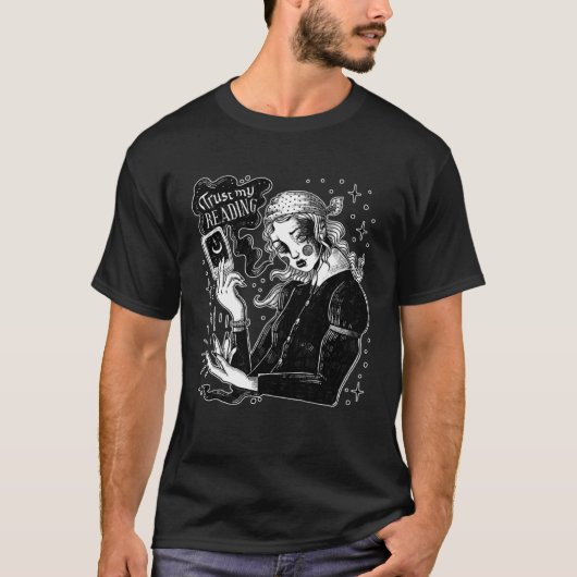 Gotische kleding esthetische occulte heks t-shirt (Voorkant)
