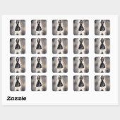 Gotische Kleine Zwarte Jurk Sticker Kunst (Vel)