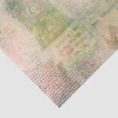 Gotische klok Ephemera Tissuepapier (Detail)