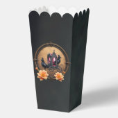 Gotische koets met raven en Rozen. Bedankdoosjes (Achterkant)