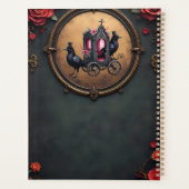 Gotische koets met raven en Rozen Planner (Achterkant)