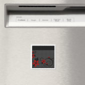 Gotische Kokeshi Kimono Design Magnet (Insitu (Vaatwasser))