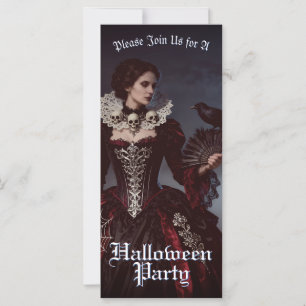 Gotische koningin op het kerkhof van Moonlit