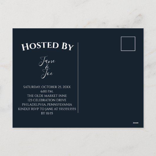 Gotische koningin op het kerkhof van Moonlit Feestdagenkaart (Achterkant)