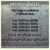 Gotische koningin van de lente decoupage tissuepapier