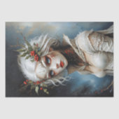 Gotische koningin van de winter decoupage tissuepapier (Voorkant)