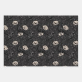 Gotische Kraai Raven Bloem Inpakpapier Vel (Voorkant 2)