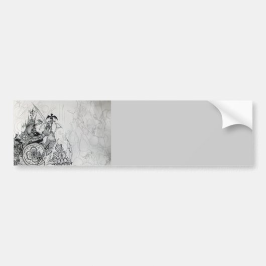 GOTISCHE KRIJGERS,Barbaarse Ridders,Fantasy Bumpersticker (Voorkant)