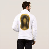 Gotische Kruisboog Ritssluiting Hoodie - Licht van (Achterkant volledig)