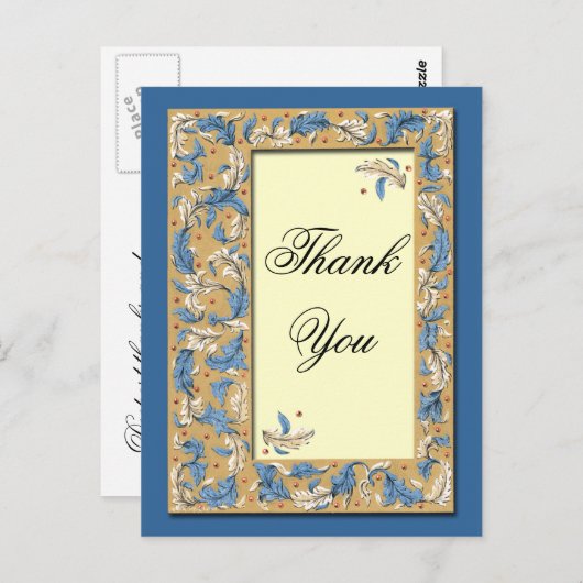 Gotische kunst  Dank u Briefkaart (Voorkant / Achterkant)