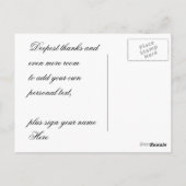 Gotische kunst Dank u Briefkaart (Achterkant)