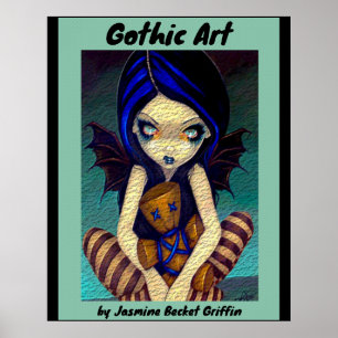 Gotische kunst fee door Jasmine Becket Griffin Poster