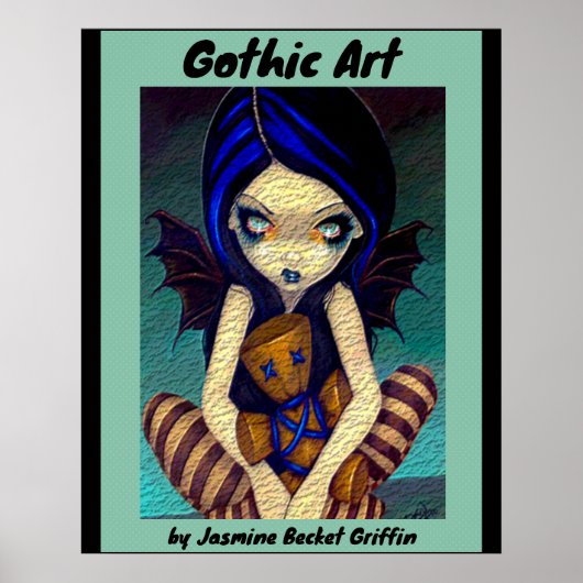 Gotische kunst fee door Jasmine Becket Griffin Poster (Voorkant)