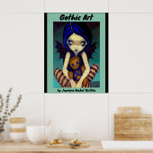Gotische kunst fee door Jasmine Becket Griffin Poster (Keuken)
