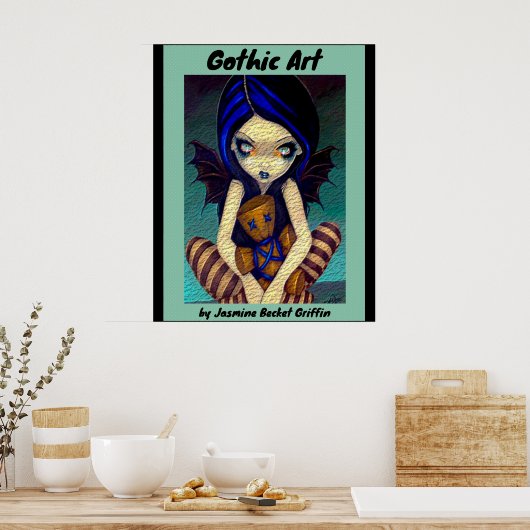 Gotische kunst fee door Jasmine Becket Griffin Poster (Keuken)