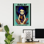 Gotische kunst fee door Jasmine Becket Griffin Poster (Thuiskantoor)