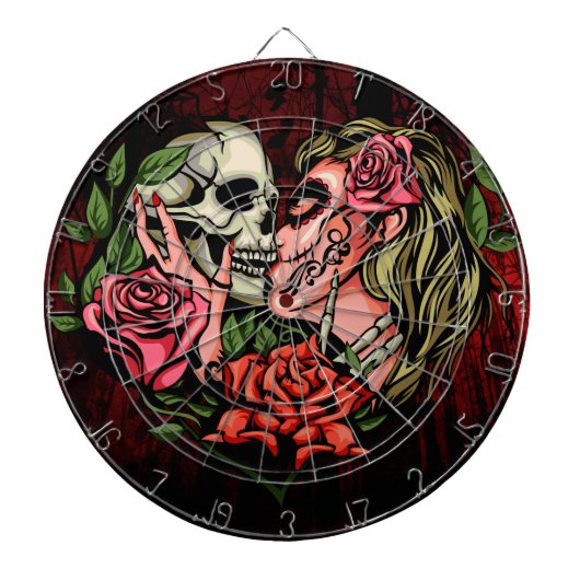 Gotische* Kus Dartbord (Voorkant)