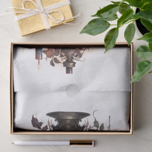 Gotische lantaarn Candelabra voor Decoupage Tissuepapier (Geschenk)