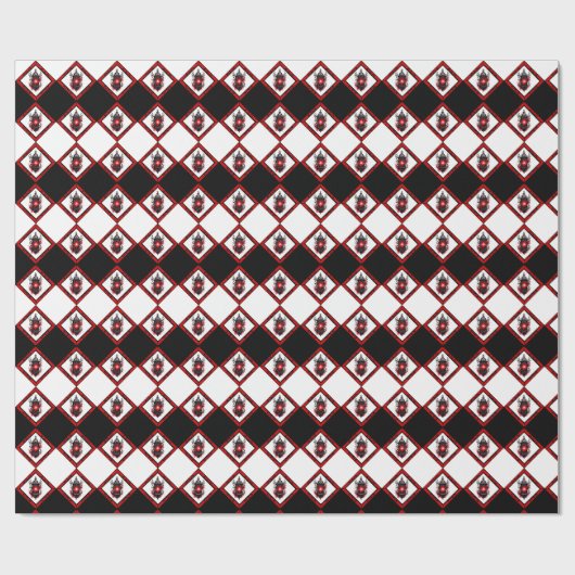 Gotische lantaarns cadeaupapier (Vlak)