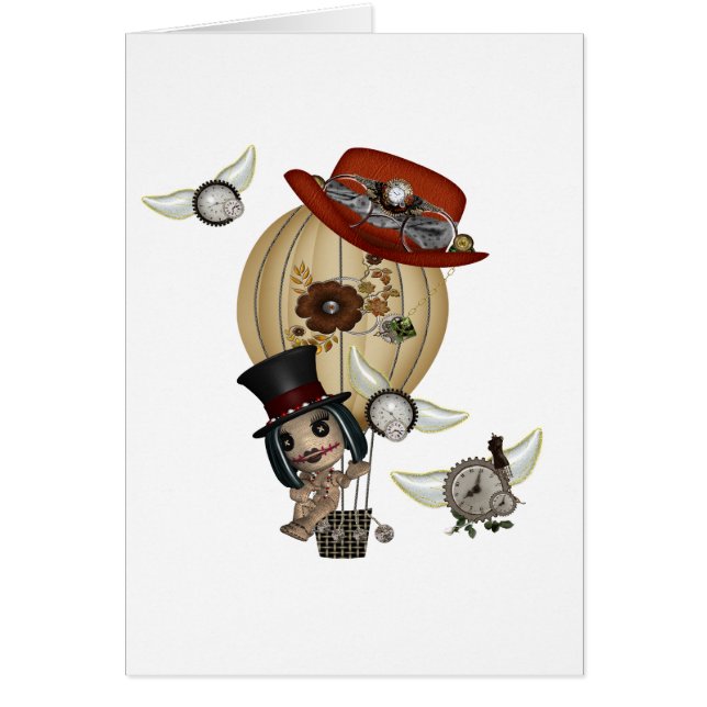 gotische laveau heteluchtballon steampunk kunst (Voorkant)