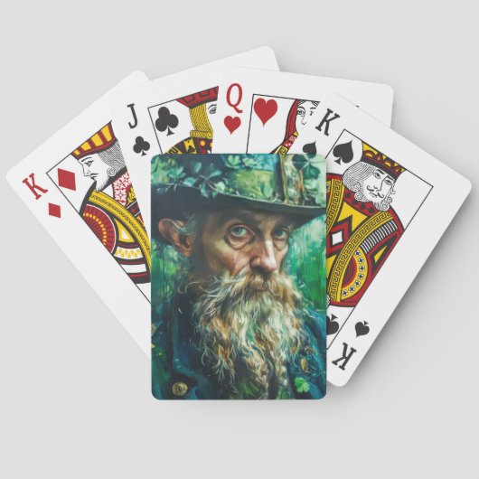 Gotische Leprechaun Pokerkaarten (Achterkant)
