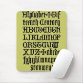 Gotische letters muismat (Met muis)