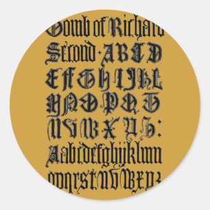 Gotische Letters Sticker