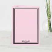 Gotische Licht Roze Zwart Bloemen Spirit Board Kaart (Achterkant)