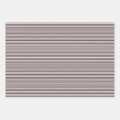 Gotische lichtgrijze schedels en strepen Halloween Inpakpapier Vel (Voorkant 2)