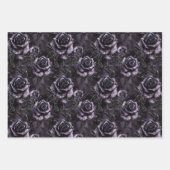 Gotische liefde schedels en rode harten inpakpapier vel (Voorkant 3)