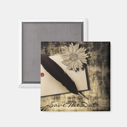  gotische liefde steampunk bruiloft magneet (Voorkant / Achterkant)