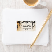 Gotische Lijst rustieke adreslabel Stickers bruilo (Insitu)