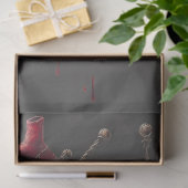 Gotische "Love Bites" Anatomische Hart Illustratie Tissuepapier (Geschenk)
