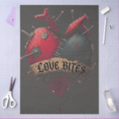 Gotische "Love Bites" Anatomische Hart Illustratie Tissuepapier (Craft)