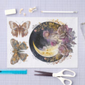 Gotische maan en steampunk 1 Kunst voor Decoupage Tissuepapier (Craft)