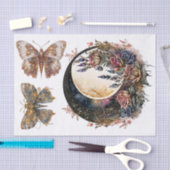 Gotische maan en steampunk Kunst voor Decoupage Tissuepapier (Craft)