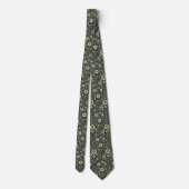 Gotische Madeliefjes Vintage Romantisch Bloemendes Stropdas (Achterkant)